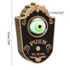 24TE for Creative Halloween Creepy Doorbell LED Skeleton Glowing Eyeball with Scary Sound Horror Props Haunted House Door Dec