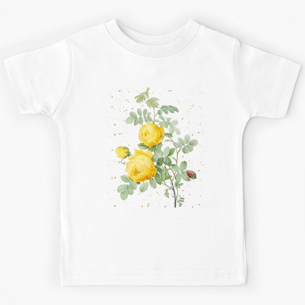 Yellow Roses And A Ladybug. Kids T-Shirt 120