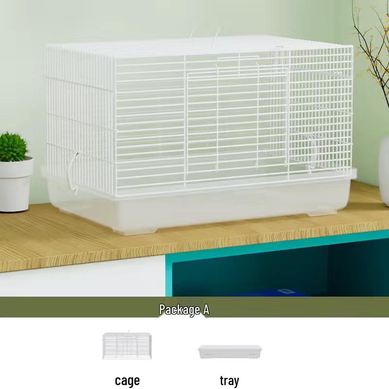 Large Hamster Cage 80 with High Tray & Running Wheel, Ideal for Golden Hamsters