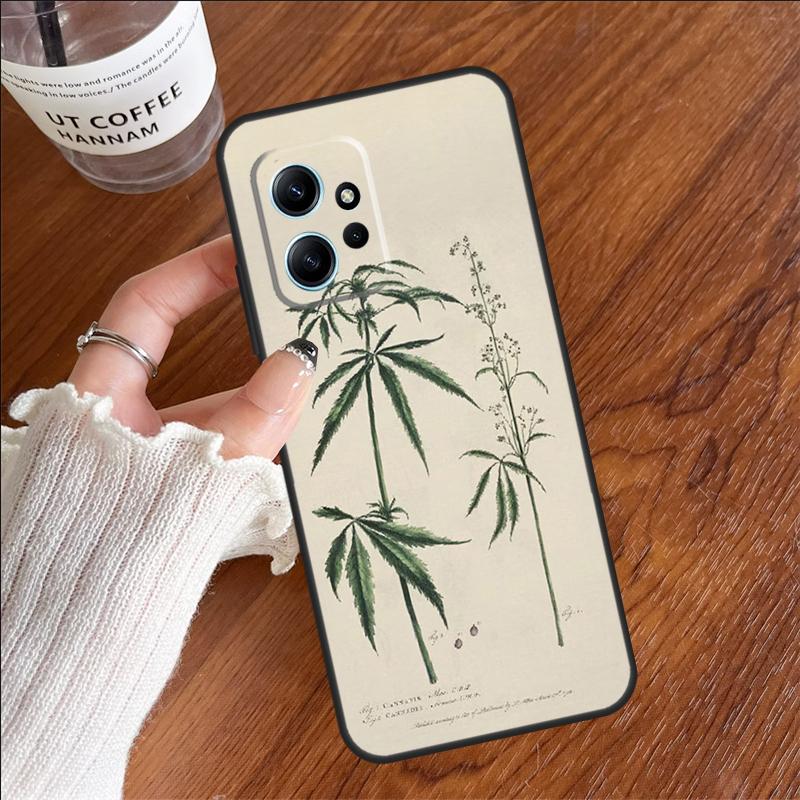 

Botanical Drawings Flowers Case For Xiaomi Redmi 12C 13C 14C 10C Redmi Note 13 Pro 14 12 11 9 10 9S 10S 11S 12S Cover Redmi Note 14 Pro 5G