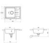 VidaXL Evier de Cuisine avec Trou de Trop-plein Ovale Evier Encastré Extra-profond Décoration de Cuisine Intérieur Maison 147101