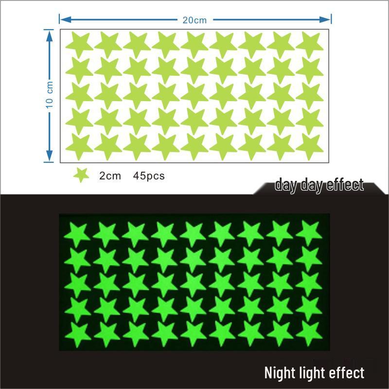 Colorful Luminous Star Wall Stickers for Kids' Rooms