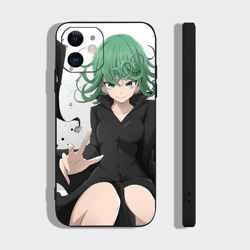 Senritsu No Tatsumaki Anime One Punch Man Phone Case For IPhone 17 Air 16 15 14 13 Pro Max 11 12 Black Silicone Cover