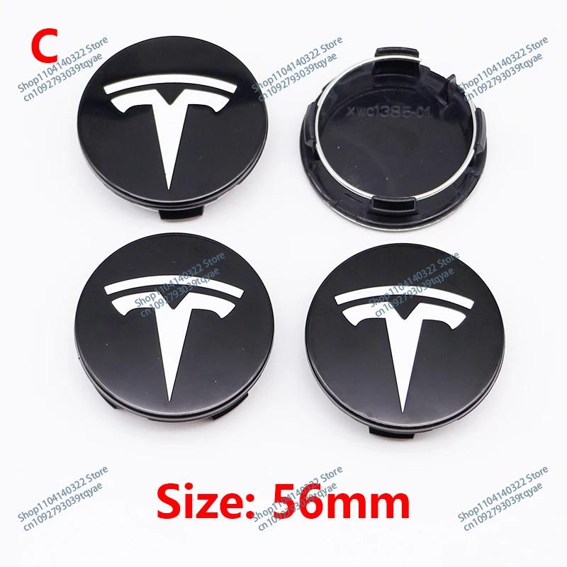

4Pcs Integrated Hub Cap For Tesla Model 3 Model S Model X Model Y Cybertruck Roadster Car Badge Wheel Center Hub Cap Accessories