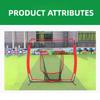 Collapsible Baseball & Softball Practice Net Hitting & Pitching Practice Frame Outdoor Portable Baseball Training Supplies