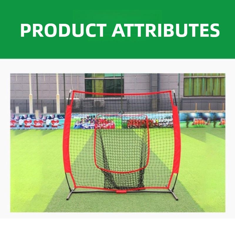 Collapsible Baseball & Softball Practice Net Hitting & Pitching Practice Frame Outdoor Portable Baseball Training Supplies