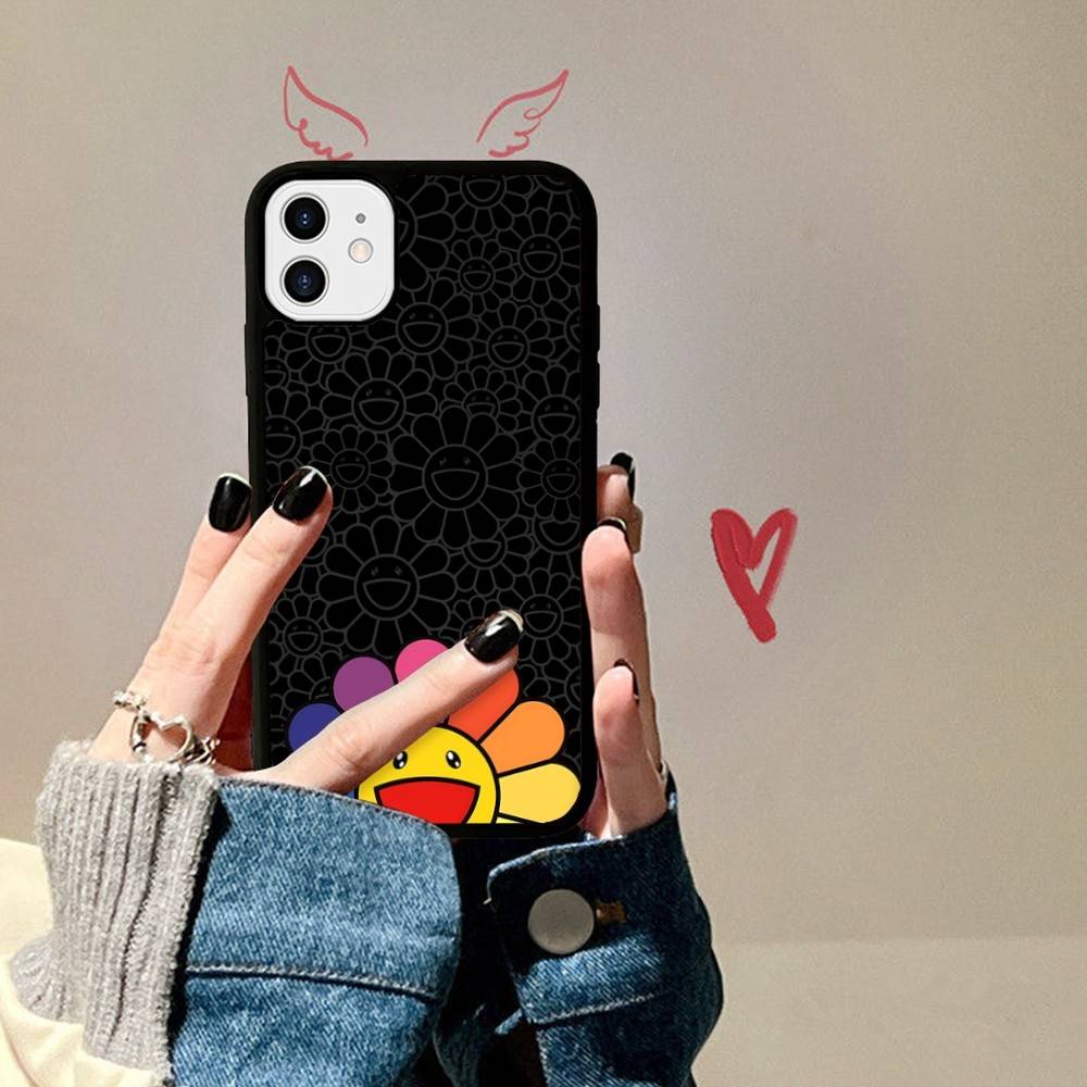

Японские Artisti M-murakami T-takash Арт Чехол для телефона PC+TPU Для IPhone 11 12 13 14 15 16 17 Plus Pro Max Чехол iPhone 11