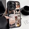 For Samsung S25 Ultra Jesus Collage Pattern Phone Case for Galaxy S23 S22 S24 Plus FE A14 A33 A32 A34 A54 A15 A35 A16 5G Cover