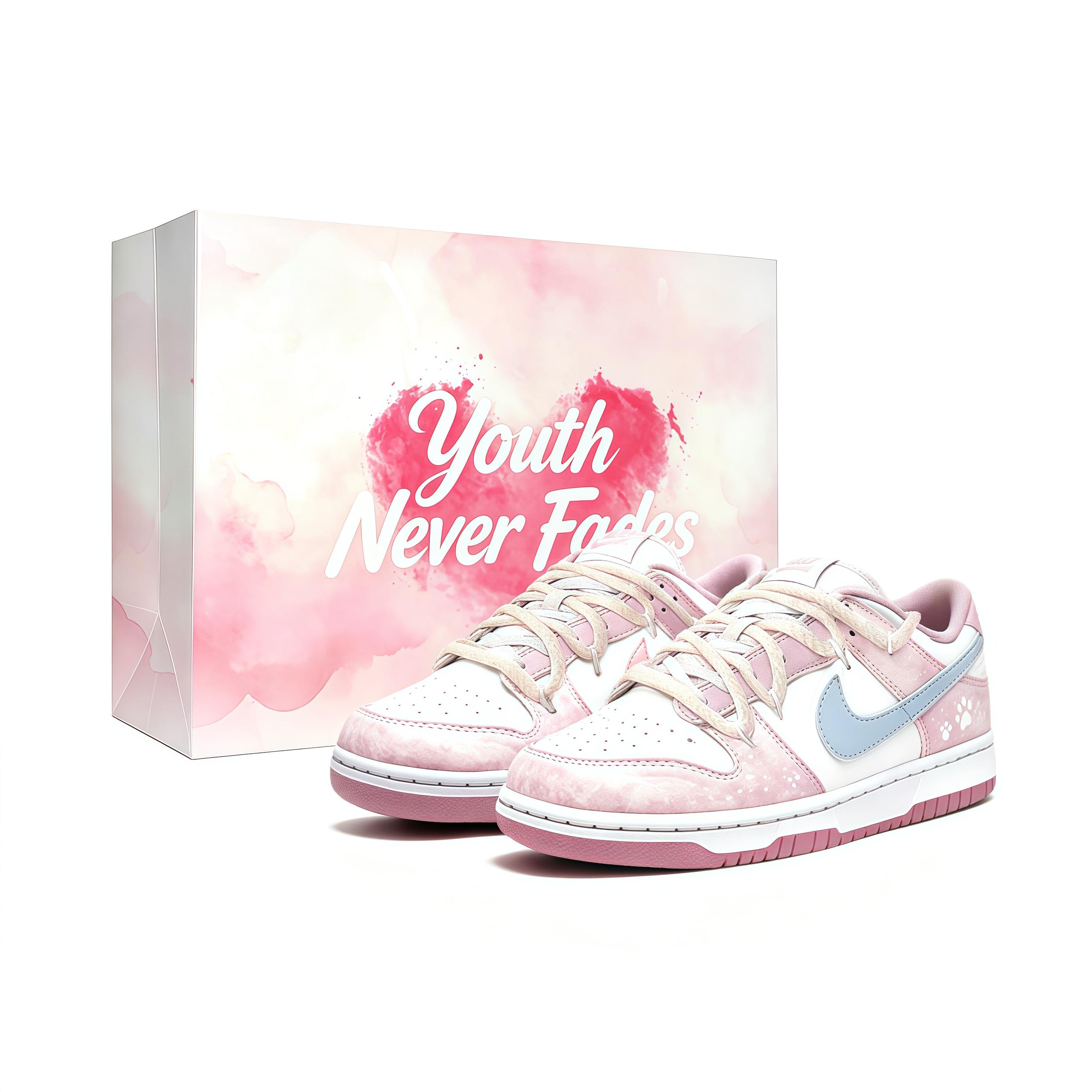 

Nike Dunk Sweet Cat Paw, Shopping Bag, Girlfriend, Valentine s Day Edition Leather Low top Skateboard Shoes Women s DD1873-112(Team2431-) 36.5