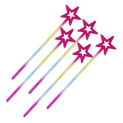 13 Inches MagicWand For Kids Golden SilverStar Wand Fairy Princess Angel Wand Sticks For Girls Costume Princess Cosplay Props