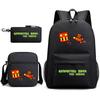 Geometry sprint game backpack geometry dash heat transfer backpack elementary school bag leisure bag