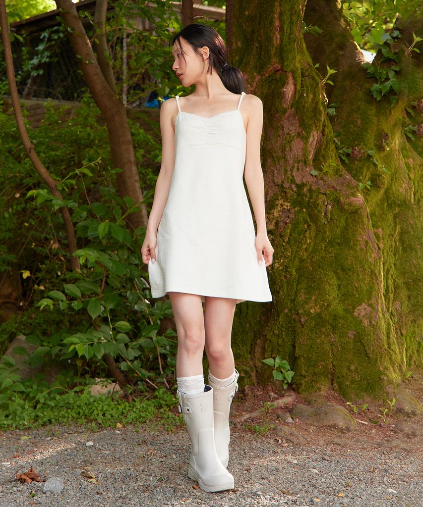 Haebeueoweil Flower Cotton Dress (Wh)