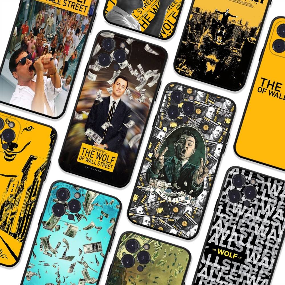 TV The W-Wolf Of W-Wall S-Street For Iphone 17 16 15 11 13 14 Pro Max Plus 12 Mini Black Shell Cover Phone Case