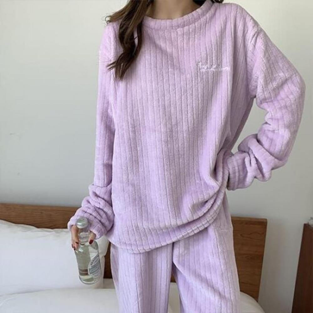 Navava Women Microfiber Long Sleeve Pajama Set Nt3131