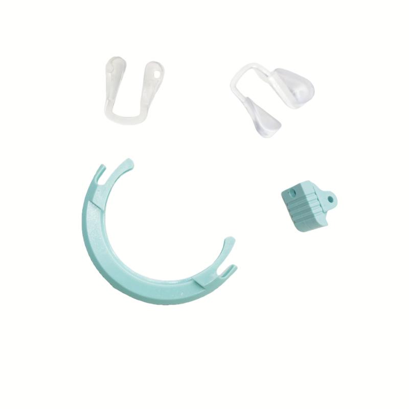 Eyeglasses Frame Replacement Accessories: Try-On Frame with Outer Ring, Nose Pad, and Degree Measuring Tools