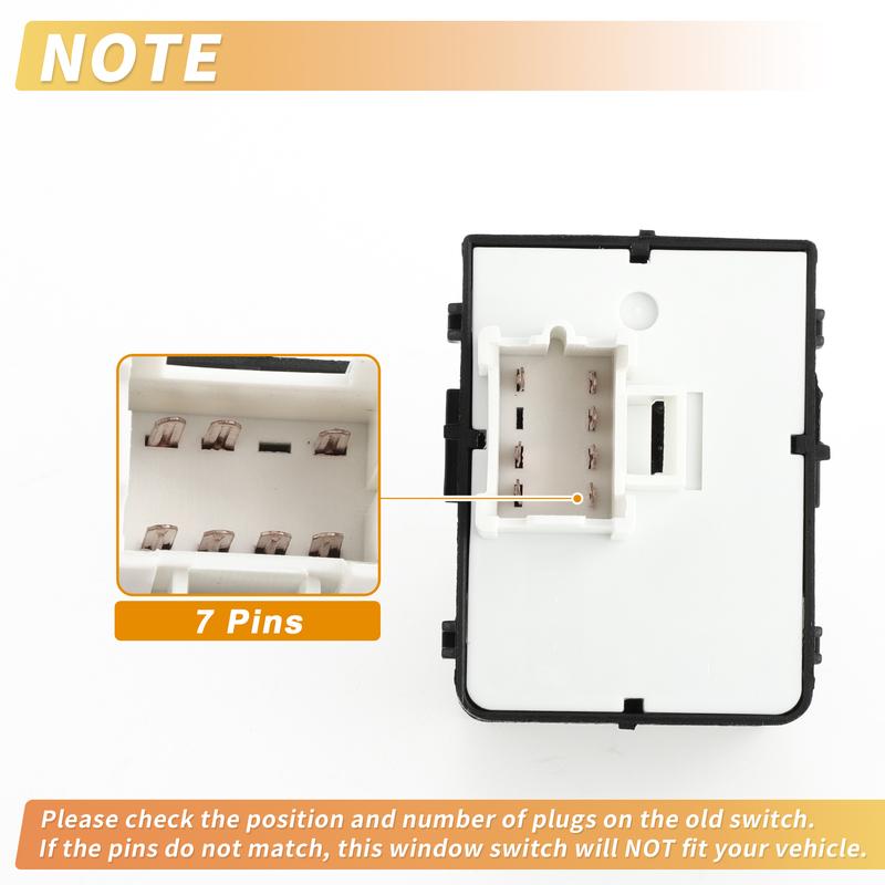 X Autohaux Front Left Power Window Switch for Chevrolet Venture for Pontiac No.10409722