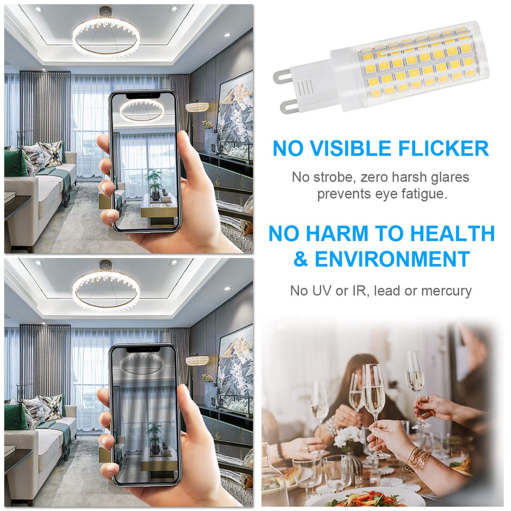 G9 LED Bulbs 10W 110V 1000LM Dimmable LED Light Bulb