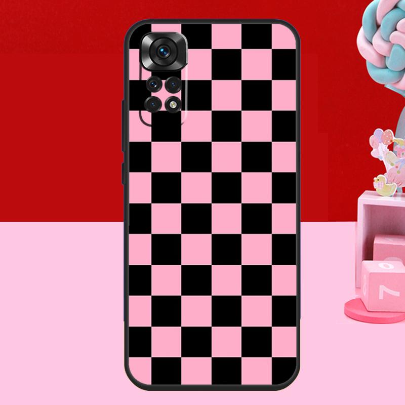 Checkerboard Checkered Board Case For Xiaomi Redmi Note 14 13 12 11 10 15 Pro Plus Redmi 15 C 10C 12C 13C 14C Soft Cover