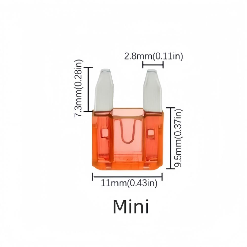 10pcs 32V Mini Micro Medium Large Fuse Safety 1A 2A 3A 4A 5A 7.5A 10A 15A 20A 25A 30A 35A 40A 50A 60A 70A 80A 100A Insert Fuses Fuse Holders1