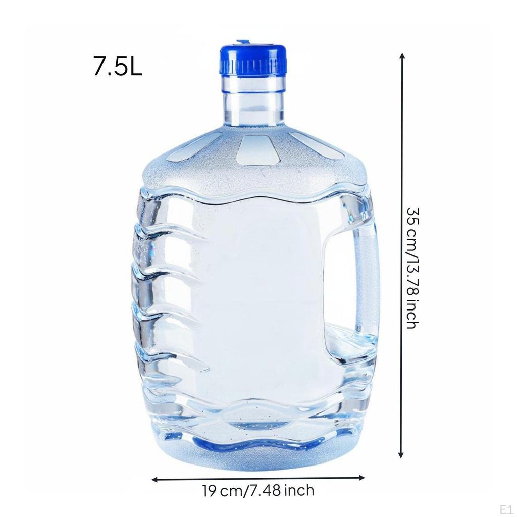 7.5 L Water Jug Reusable Food Grade Bucket Carry Handle BPA