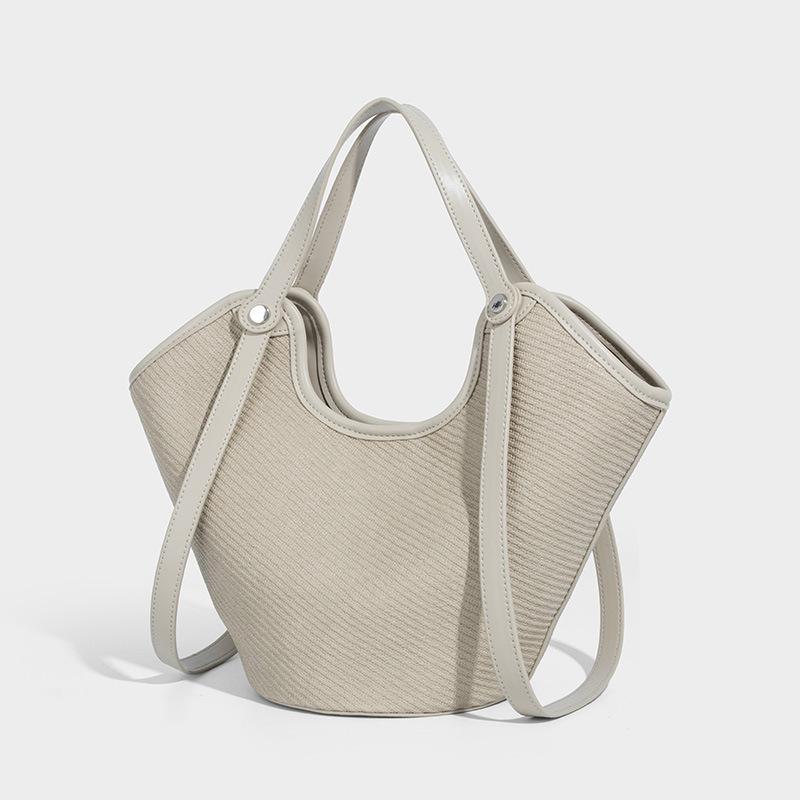 Simple Lightweight Basket Tote Bag for Women 2025 Autumn New Woven Dumpling Bag Single Shoulder Fashion Crossbody Bag