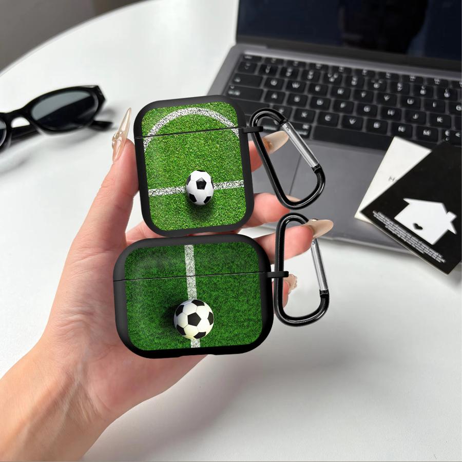 Football Field Pattern Earphone Cases Cover Case For Airpods Pro2 Pro3 3 Pro 2 1 4