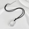 Irregular Pendant Necklaces Chain Necklaces CCB Material Pendant Necklace Neck Jewelry Perfect Gift for Fashion Lover