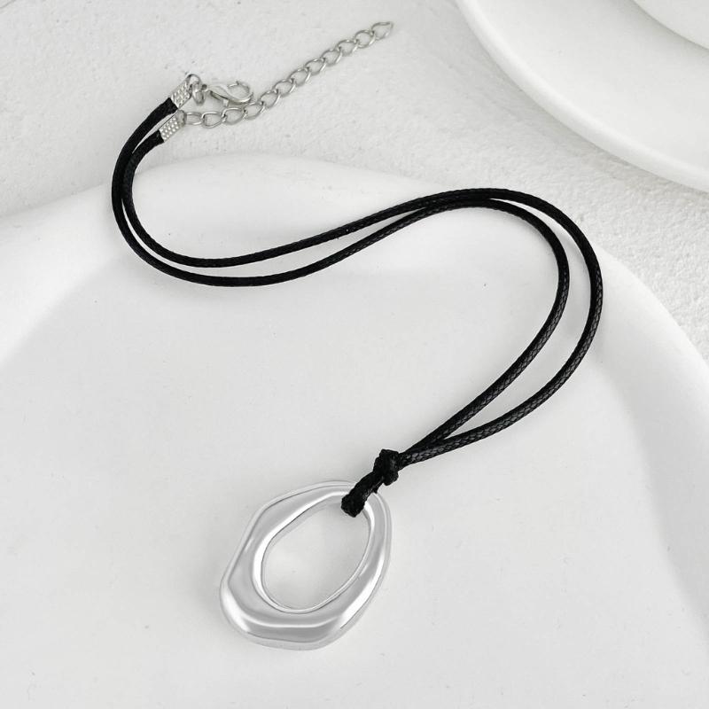 Irregular Pendant Necklaces Chain Necklaces CCB Material Pendant Necklace Neck Jewelry Perfect Gift for Fashion Lover