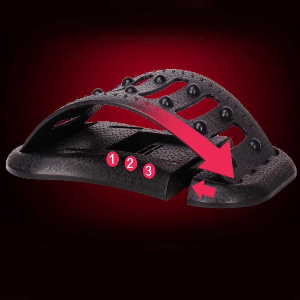 Lumbar Spine Disc Herniation Traction Adjustable Pain Relieve Lumbar Spine Massager Black