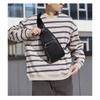 Men's PU Leather Chest Bag - Large Capacity Crossbody Sling Bag,Shoulder Bag, Adjustable Shoulder Strap for Travel & Outdoor Use
