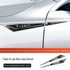 BFNWZ1 Alloy Car Body Side Badge Decal Fender Emblem Sticker for Tesla Model 3 Y S X Roadster Cybertruck P75D P85D P100D Accessories