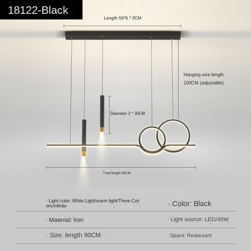 

Современный простой обеденный стол барная стойка в скандинавском минималистском стиле полосатый креативный дизайн люстра с бабочкой Warm White чёрный
