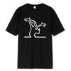 Humorous Line Art Character T-Shirt