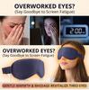 New Smart Electric Heated Vibrating Eye Mask USB Massager Sleep Cover 3-Level Warm 6Speed Adjustable Breathable with LED Digital Display Promote Sleep