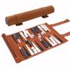 Portable Backgammon Set Roll-Up Classic Board Game Microfiber And PU Leather Classic Board Game Chess Backgammon Board Game