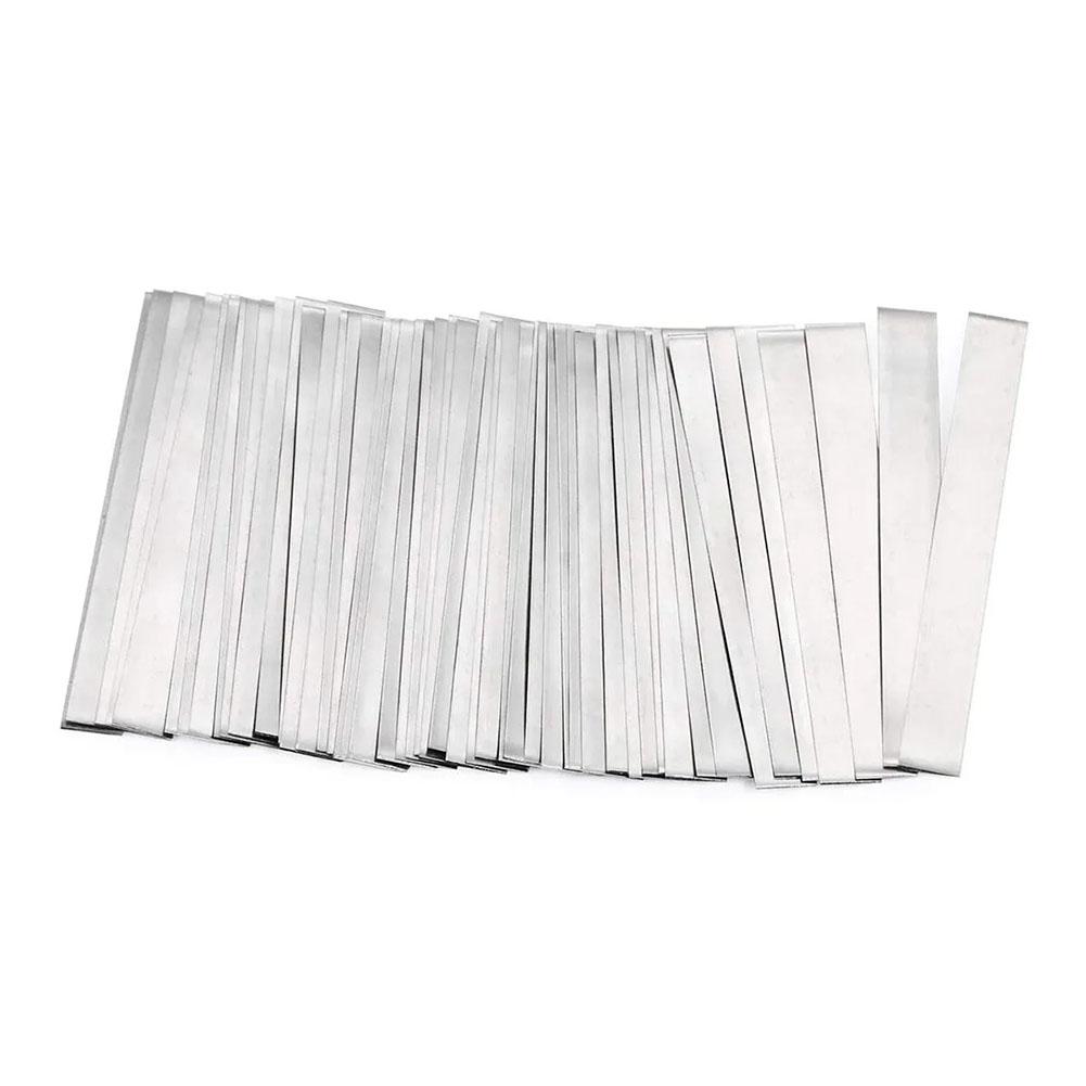 Nickel Plated Strip 0 15x5x100mm 100pcs for Battery Packs In Electric Tools Instruments and Communication Devices