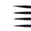 4-Pack Stainless Steel Tweezer Set Eye Brow Clips multifunctional Fine Hairs Puller for Facial Hair Removal and Splinter Removal