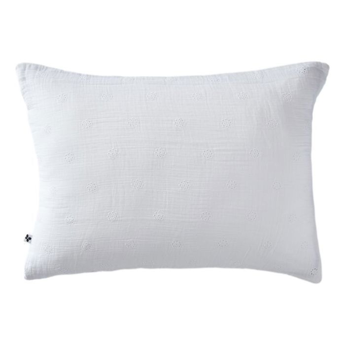 Taie d'oreiller Brodée Déco "Gaïa Boho" 60 x 60 cm &amp; 50 x 70 cm "Gaze de Coton" - Gaïa Boho Chantilly - 50 x 70 cm