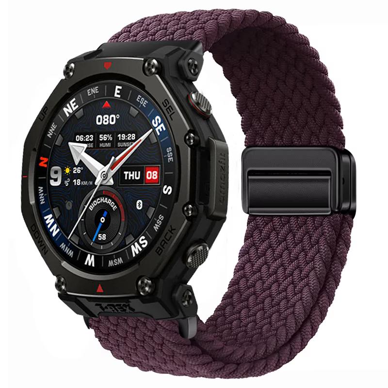 20/22mm Nylonový řemínek pro Amazfit Helio/T-Rex3 Pro 48/44mm Pásek s magnetickou přezkou Amazfit Active 2/2 Square/Balance 2 Náramek