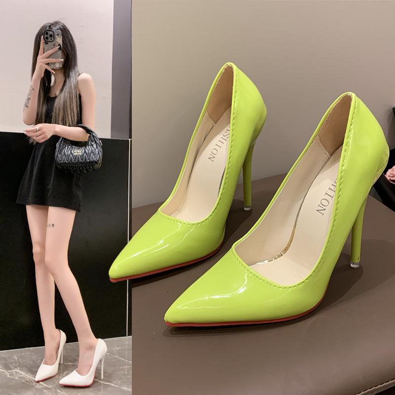 Popular Women's Red Bottom High Heels, Size 35-50, 12cm Stiletto, Large Size Professional Wedding Shoes