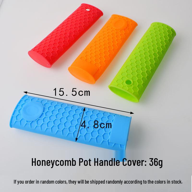 Силиконовые термостойкие, противоскользящие накладки на ручку и ухо кастрюли для воков Gray