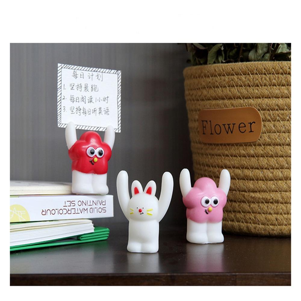 Message Holder Animal Shape Ornament Base Desk Placard Lightweight Material Card Clip For Gift Idea Office Desk Home Decor