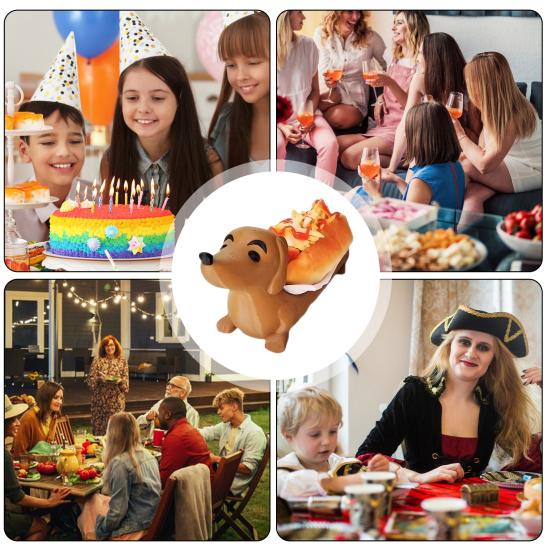 Dachshund Brett Gjenbrukbart Pølsebrett Dachshund Formet Fatbrett Matfat Middagsbrett for Smørbrød Snacks