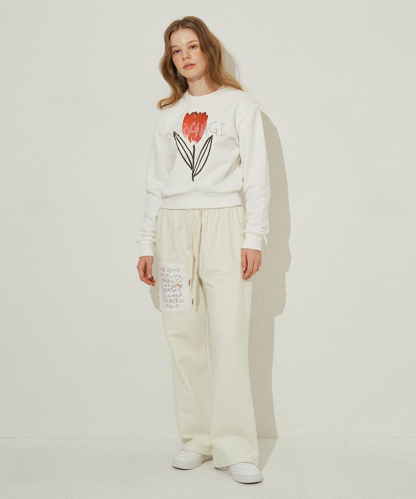 SARANAGI Se055-Swetpants (Cream)