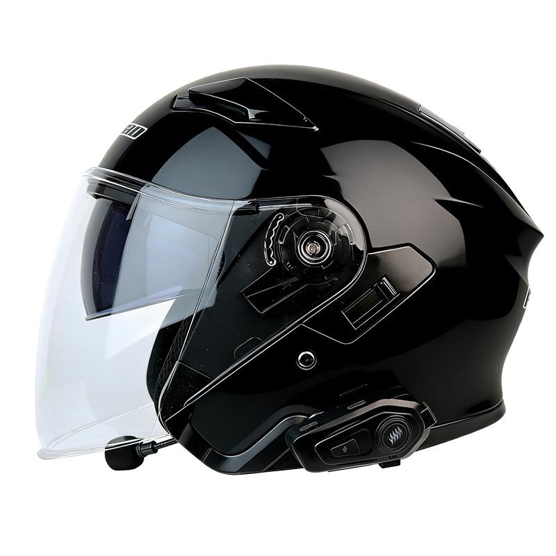 Cool Ride Lightweight Bluetooth Motorcycle Helmet with Dual Visor, 3C Certified, Long Battery Life, Comfortable Fit.