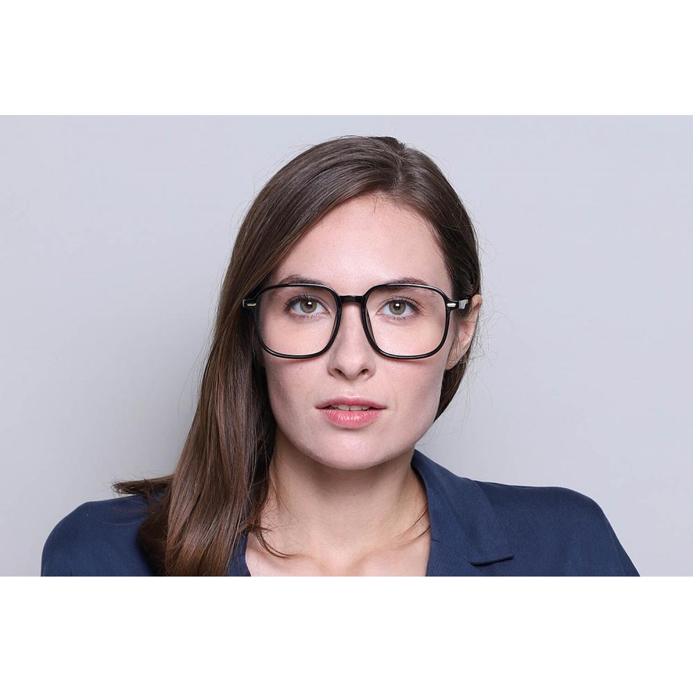 Full Rim Square Black Smartbuy Collection Ghin G30050 C1 Fashion Unisex Eyeglasses