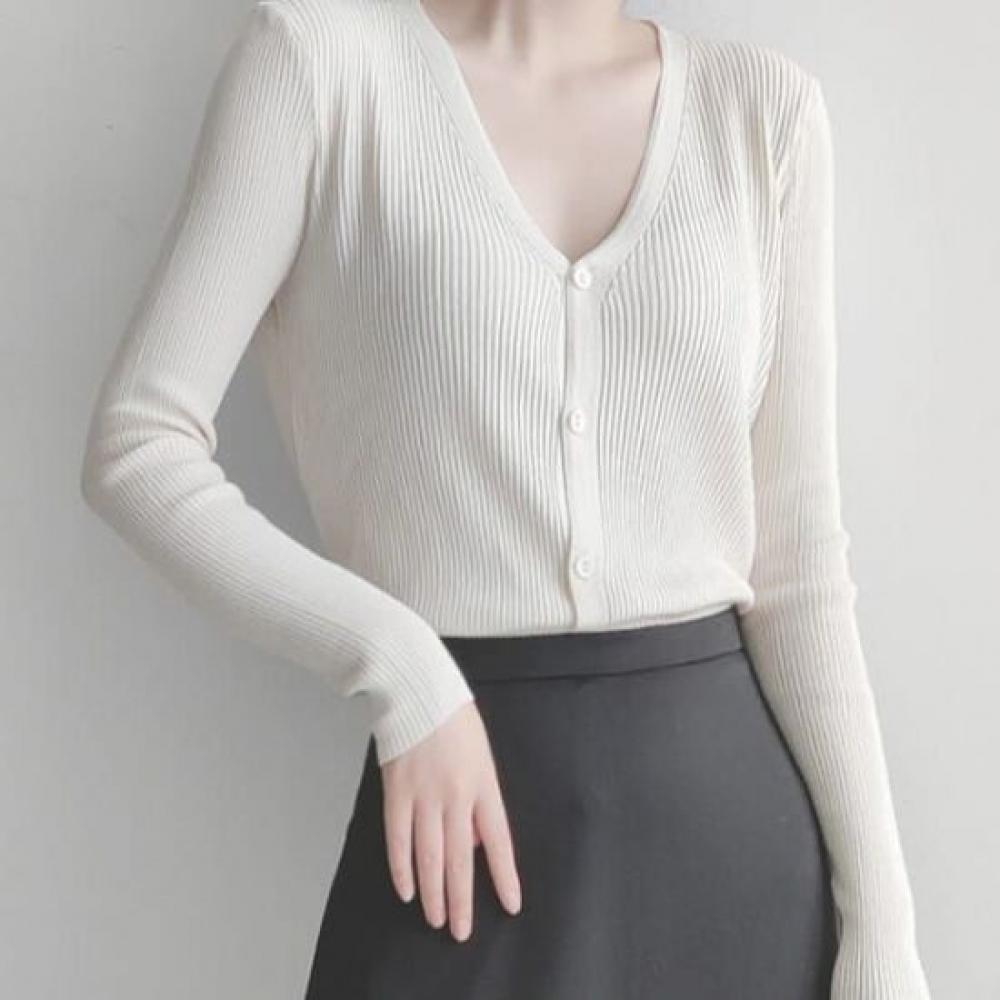 Rellawear V Neck Color Cardigan 5Color Hyg250203