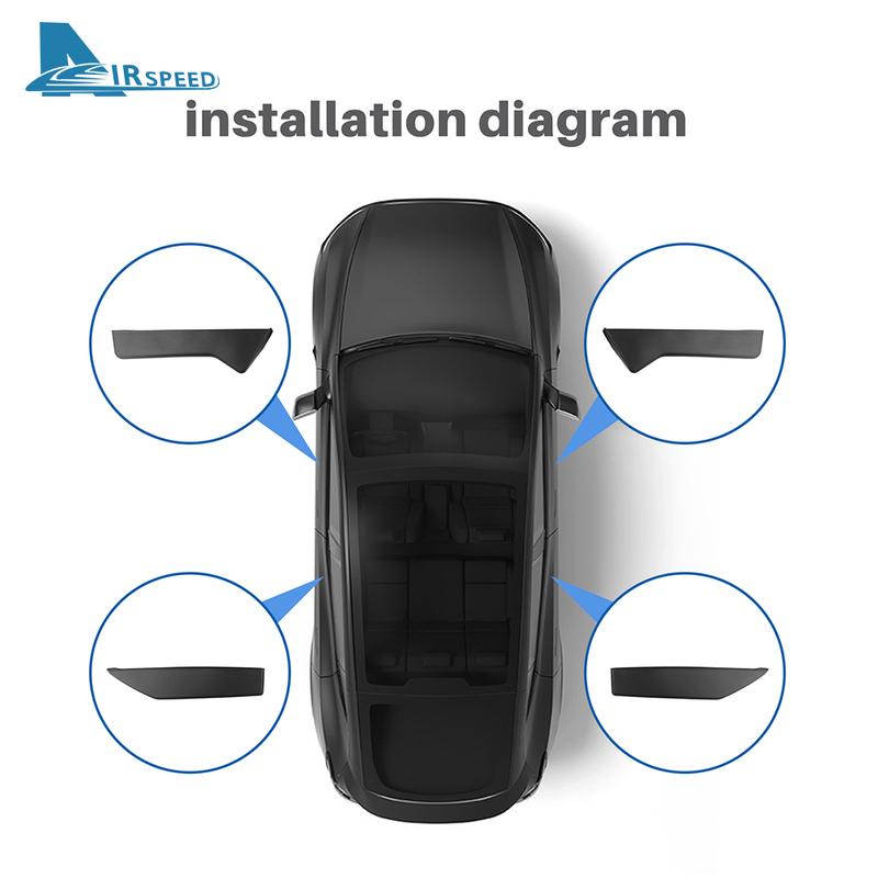 4PCS TPE Car Door Storage Box For Tesla Model Y Juniper 2025 2026-UP Tray Front and Rear Door Side Handle Organizer Accessories