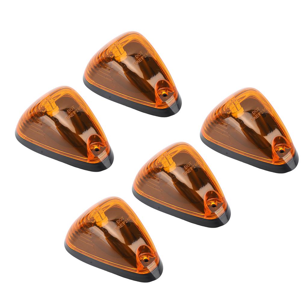 5 Stück LED Kabinenmarkierungsleuchte 12V Bernstein Hohe Helligkeit Wasserdicht Stoßfest Kabinendachmarkierung