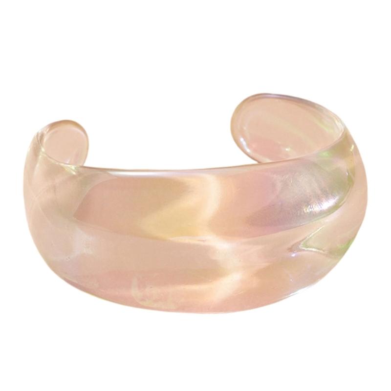 Уникальный переливающийся акриловый геометрический браслет Универсальный аксессуар Модное украшение для стильных людей